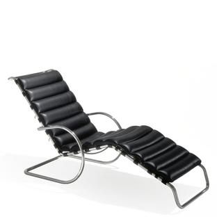Chaise longue MR Édition Bauhaus Bellagio|Black