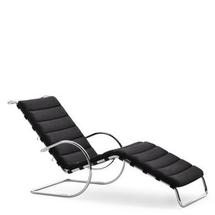 Chaise longue MR Édition Bauhaus Velours|Black