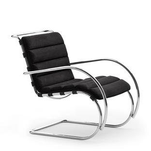 Fauteuil MR Édition Bauhaus Velours|Black