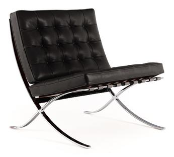 Fauteuil Barcelona Relax Cuir Venezia - noir