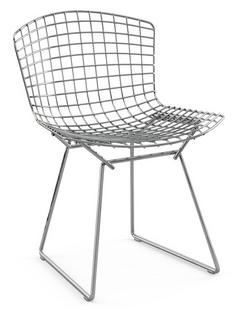 Chaise Bertoia Chromé|Sans coussin