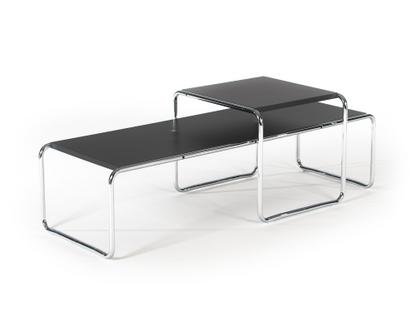 Set Table basse Laccio Stratifié noir/anthracite|Stratifié noir/anthracite