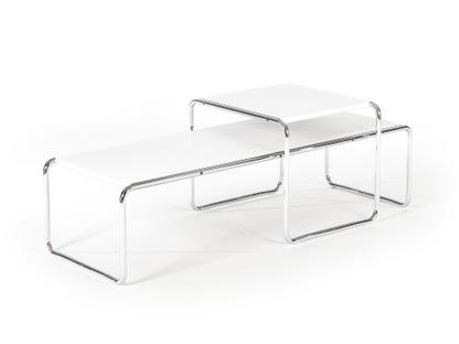 Set Table basse Laccio Stratifié blanc|Stratifié blanc