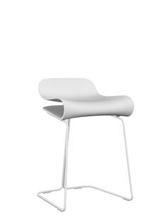 Tabouret BCN Blanc|Acier, couleur de la coque