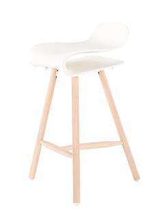 Tabouret de bar BCN Wood Blanc|Hêtre