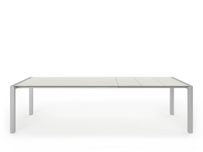 Table extensible Sushi Stratifié gris sable|L 177-288 x l 90 cm|Aluminium andoisé