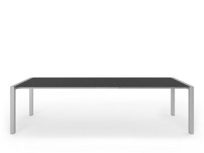 Table extensible Sushi Stratifié noir|L 177-288 x l 90 cm|Aluminium andoisé