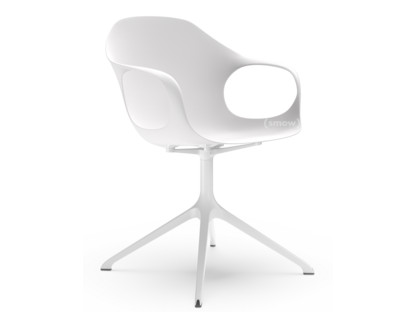 Chaise pivotante Elephant Blanc|Aluminium laqué (de la couleur de la coque)