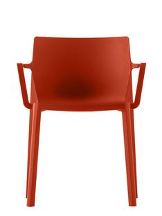 Chaise LP rouge corail|Avec accotoirs