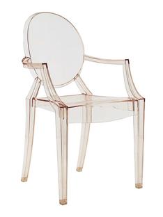 Chaise Louis Ghost Transparent-orange