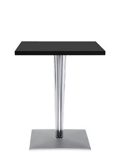 Table d'appoint top top Rectangulaire H 72 x l 60 x L 60 cm|Stratifié|Noir