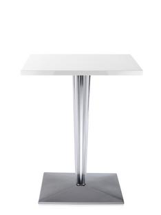 Table d'appoint top top Rectangulaire H 72 x l 60 x L 60 cm|Werzalit inrayable|Blanc
