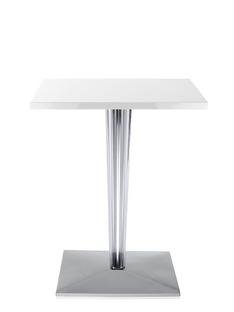 Table d'appoint top top Rectangulaire H 72 x l 60 x L 60 cm|Werzalit inrayable|Blanc