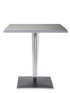 Table d'appoint top top Rectangulaire H 72 x l 70 x L 70 cm|Werzalit inrayable|Aluminium