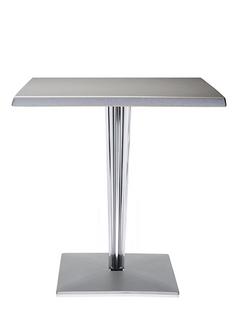 Table d'appoint top top Rectangulaire H 72 x l 70 x L 70 cm|Werzalit inrayable|Aluminium