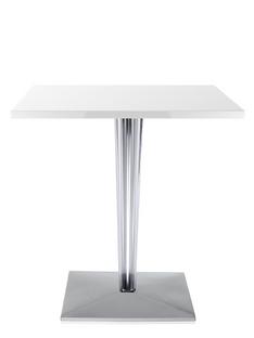 Table d'appoint top top Rectangulaire H 72 x l 70 x L 70 cm|Werzalit inrayable|Blanc