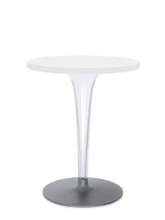 Table d'appoint top top Rond Ø 60 x H 72 cm|Stratifié|Blanc