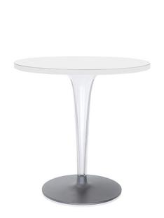Table d'appoint top top Rond Ø 70 x H 72 cm|Stratifié|Blanc