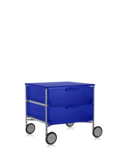 Caisson Mobil  2 tiroirs - pas de compartiment|Opalin|Bleu cobalt
