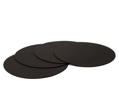 Tapis en feutre pour Componibili Lot de 4|Rond, ø 30 cm|Noir