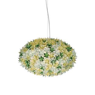 Suspension Bloom Moyen (ø 53 cm)|Transparent/menthe