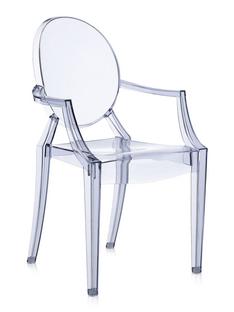 Chaise Louis Ghost - Lot de 4 Transparent-gris bleuté