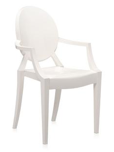 Chaise Louis Ghost - Lot de 4 Opaque-blanc brillant