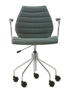 Chaise pivotante Maui Soft Vert|Chromé