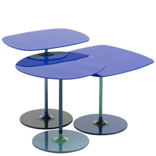 Table d'appoint Thierry Ensemble de 3|Bleu