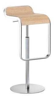 Tabouret LEM 66-79 cm|Chêne blanchi / chromé mat