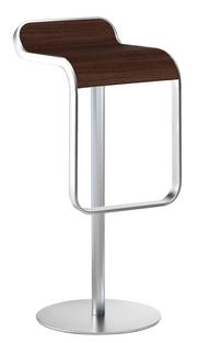 Tabouret LEM 80 cm - fixe|Chêne, noyer foncé / chromé mat