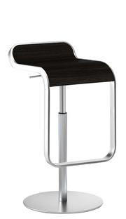 Tabouret LEM 55-67 cm|Chêne teinté noir / chromé mat