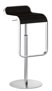 Tabouret LEM 66-79 cm|Chêne teinté noir / chromé mat