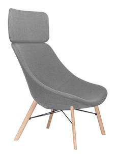 Fauteuil Auki  Hallingdal 130 - gris clair|Avec appui-tête