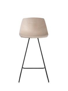 Tabouret de bar Miunn S104 H 65 cm|Chêne blanchi / revêtement en poudre noir