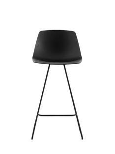 Tabouret de bar Miunn S104 H 65 cm|Chêne teinté noir / revêtement en poudre noir