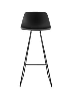 Tabouret de bar Miunn S104 H 75 cm|Chêne teinté noir / revêtement en poudre noir