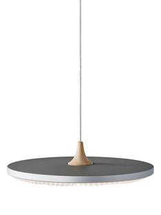 Suspension Soleil  M: H 6 x Ø 50 cm|Nuage argenté|Plastique|Sans gradateur