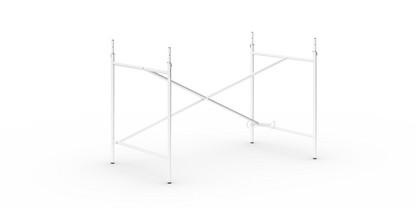 Châssis de table Eiermann 1 Blanc|Décalé|110 x 66 cm|Avec rallonge en hauteur (hauteur 72-85 cm)