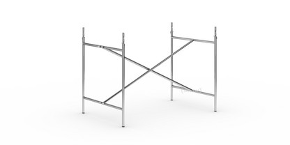 Châssis de table Eiermann 2 Chromé|Vertical, centré  |100 x 66 cm|Avec rallonge en hauteur (hauteur 72-85 cm)