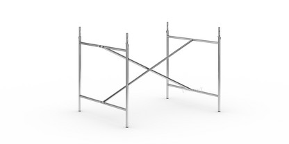 Châssis de table Eiermann 2 Chromé|Vertical, centré  |100 x 78 cm|Avec rallonge en hauteur (hauteur 72-85 cm)
