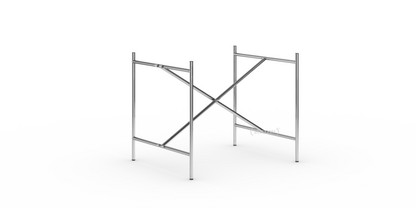 Châssis de table Eiermann 2 Chromé|Vertical, centré  |80 x 66 cm|Sans rallonge en hauteur (hauteur 66 cm)
