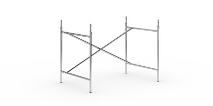 Châssis de table Eiermann 2 Chromé|Vertical, décalé  |100 x 66 cm|Avec rallonge en hauteur (hauteur 72-85 cm)