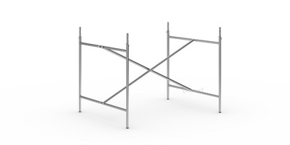 Châssis de table Eiermann 2 Acier inoxydable |Vertical, centré  |100 x 78 cm|Avec rallonge en hauteur (hauteur 72-85 cm)