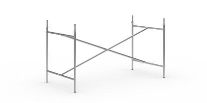 Châssis de table Eiermann 2 Acier inoxydable |Vertical, centré  |135 x 66 cm|Avec rallonge en hauteur (hauteur 72-85 cm)
