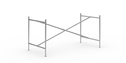 Châssis de table Eiermann 2 Acier inoxydable |Vertical, centré  |135 x 66 cm|Sans rallonge en hauteur (hauteur 66 cm)