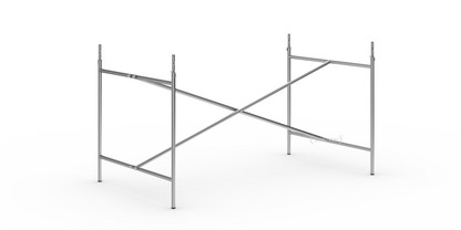 Châssis de table Eiermann 2 Acier inoxydable |Vertical, centré  |135 x 78 cm|Avec rallonge en hauteur (hauteur 72-85 cm)