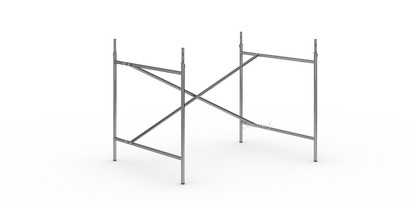 Châssis de table Eiermann 2 Acier brut|Vertical, décalé  |100 x 78 cm|Avec rallonge en hauteur (hauteur 72-85 cm)