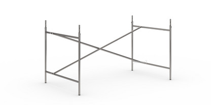 Châssis de table Eiermann 2 Acier brut|Vertical, décalé  |135 x 78 cm|Avec rallonge en hauteur (hauteur 72-85 cm)