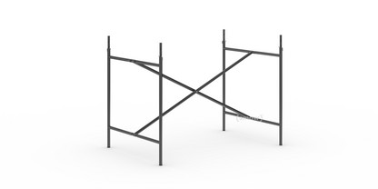 Châssis de table Eiermann 2 Noir|Vertical, centré  |100 x 66 cm|Avec rallonge en hauteur (hauteur 72-85 cm)